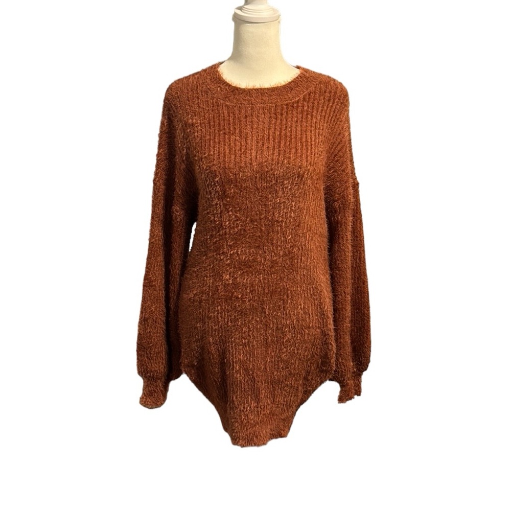 HYFVE cozy burnt orange sweater tunic